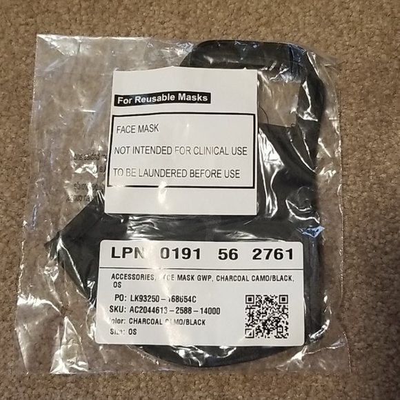 🔮NWT-Fabletics Face Mask-Charcoal Camo-NOW IN - Picture 4 of 12